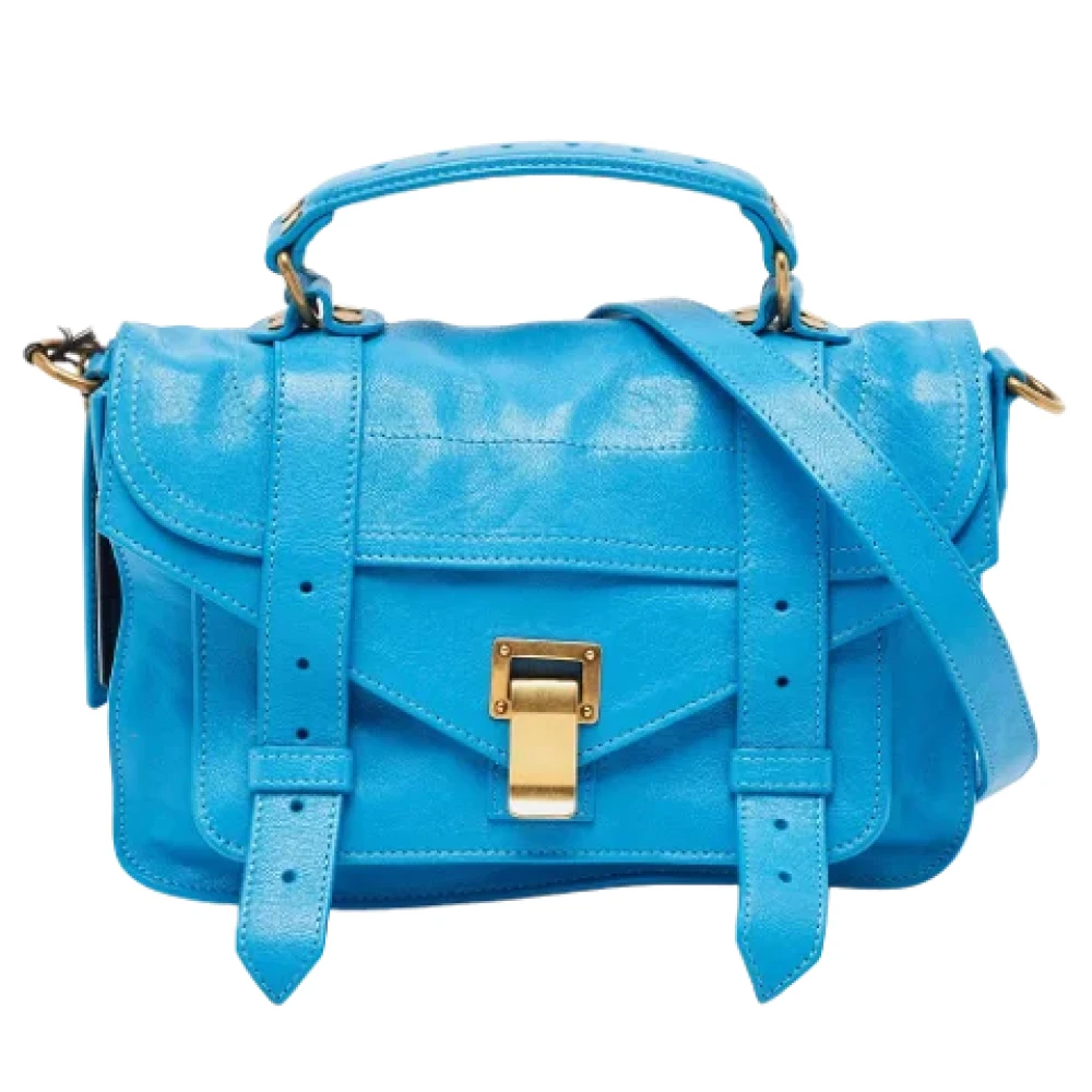 Proenza Schouler Pre-owned Leather handbags Blue Dames