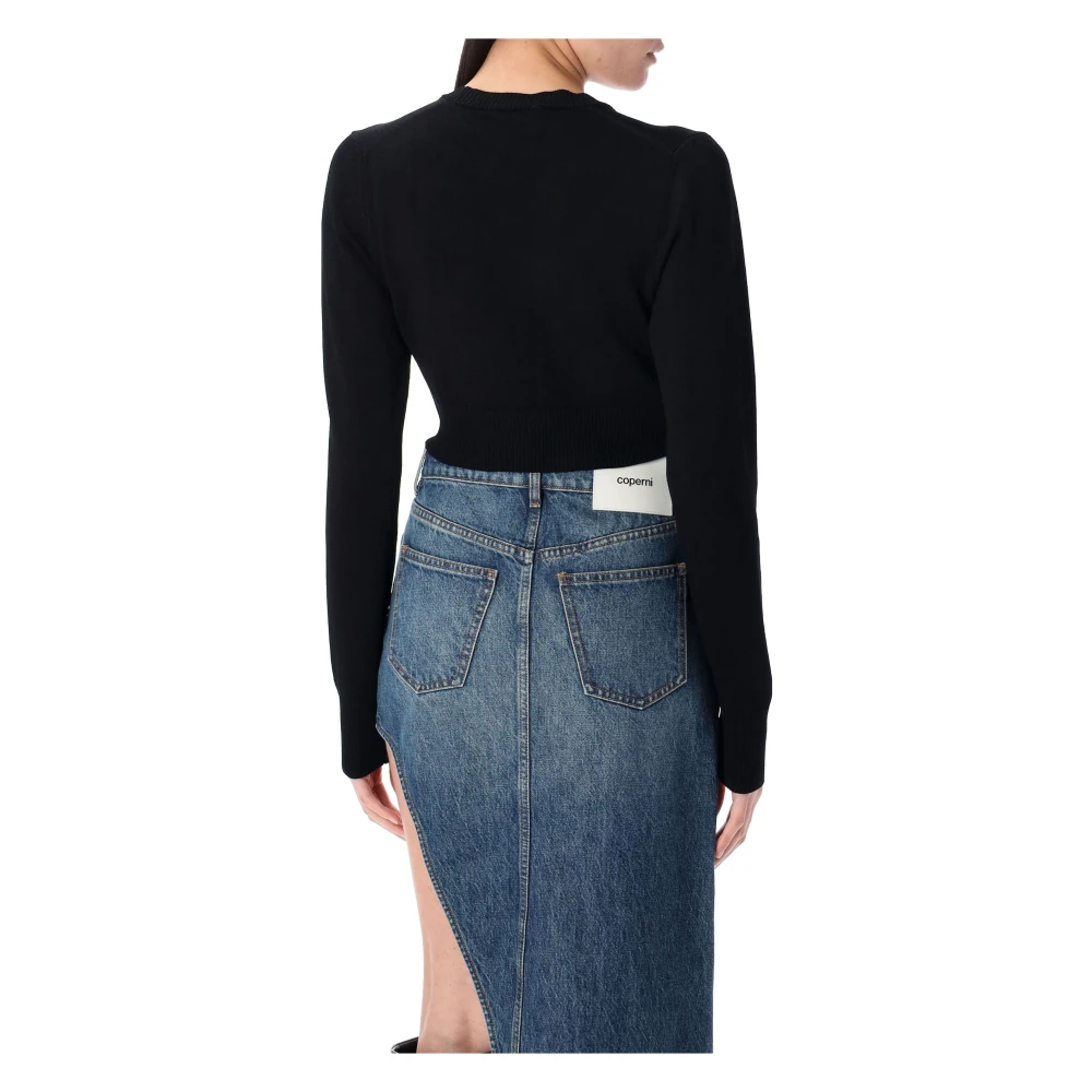Coperni Gebreide Logo Top Black Dames