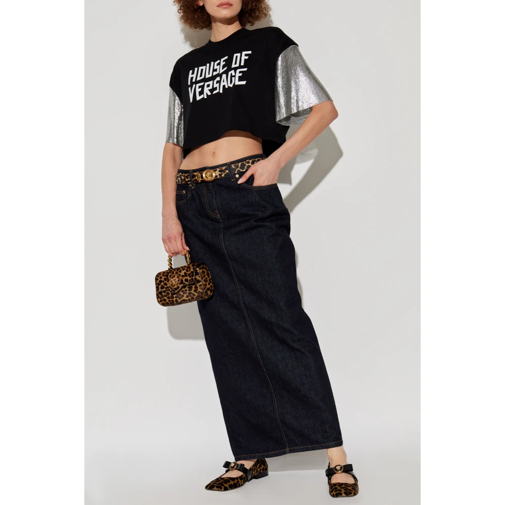 Versace Denim rok Blue Dames