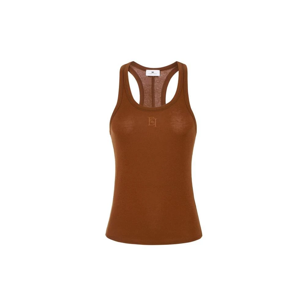 Elisabetta Franchi Women's Brown Tops - Sleeveless Tops - Xs - Tops