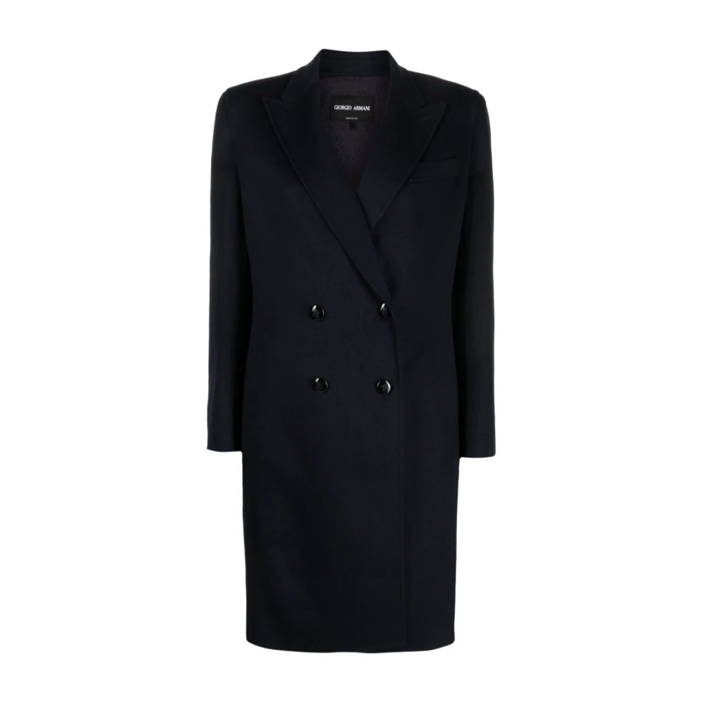 Giorgio Armani Stijlvolle Jas voor Mannen en Vrouwen Blue Dames