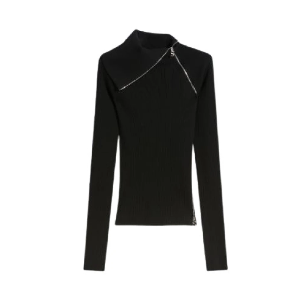 Sportmax Women's Black Turtlenecks, S, Pinna High Neck Jumper