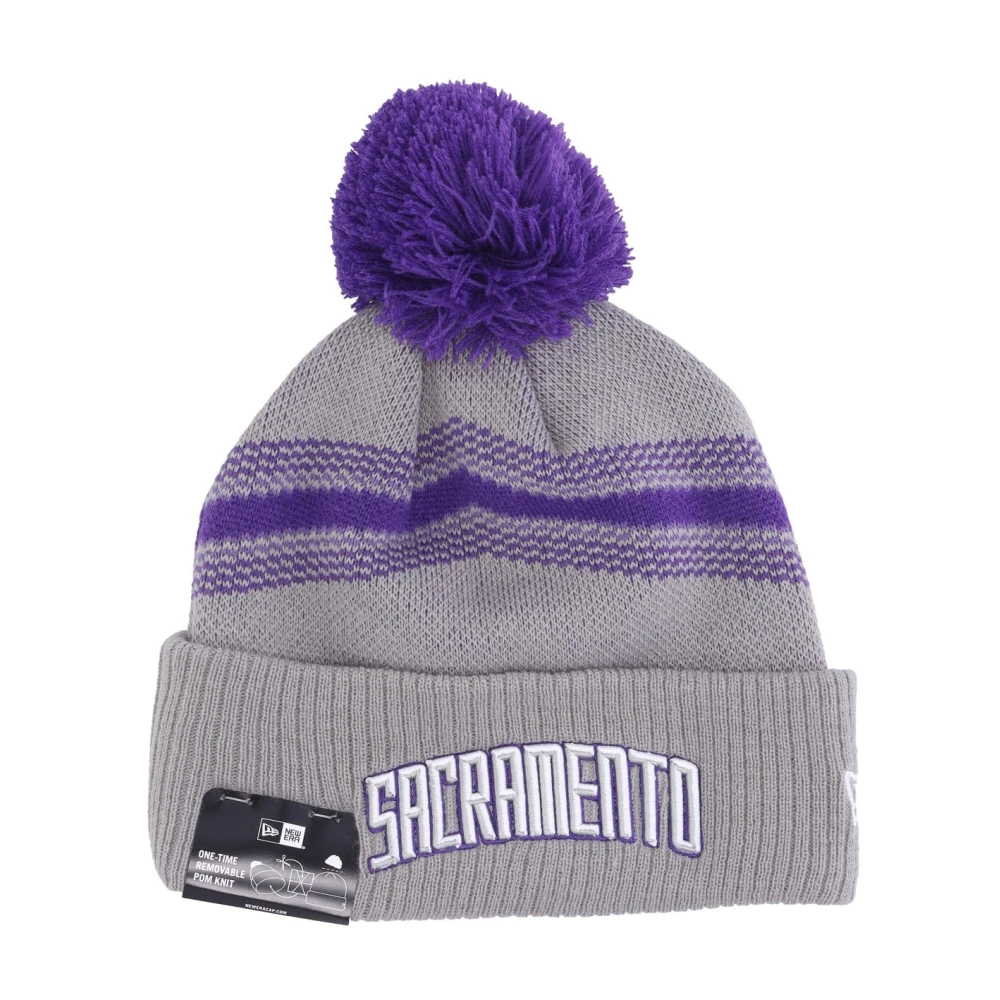 New era NBA City Night Pom Beanie Gray Unisex