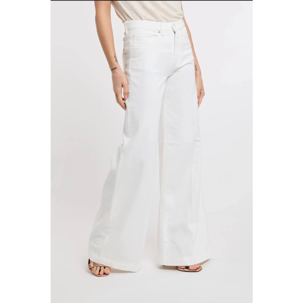 Nine In The Morning Ochtendstijl Denim Jeans Beige Dames