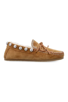 Shearling Loafer Cognac Skor