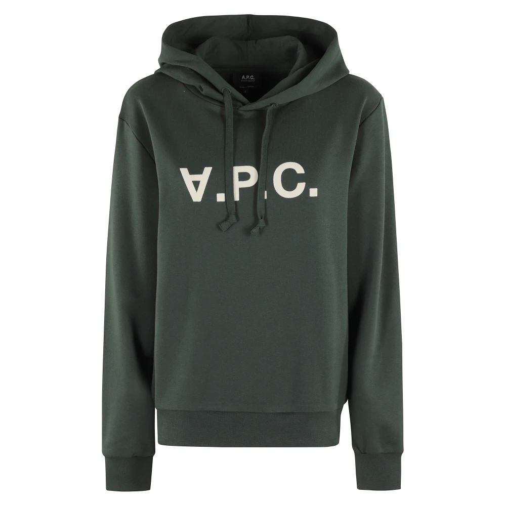 A.p.c. Standaard Grand Hoodie Green Dames