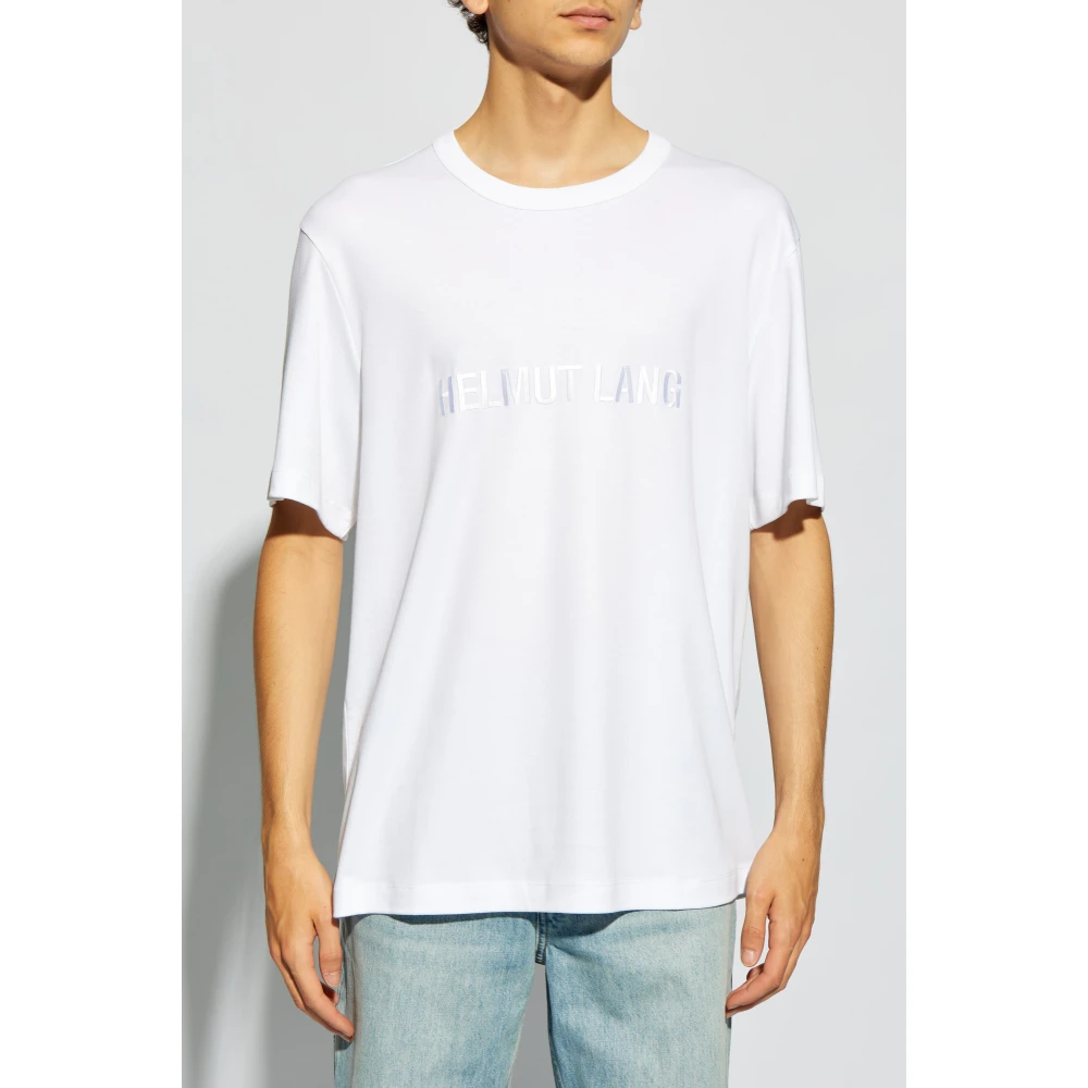 Helmut Lang T-shirt met logo White Heren