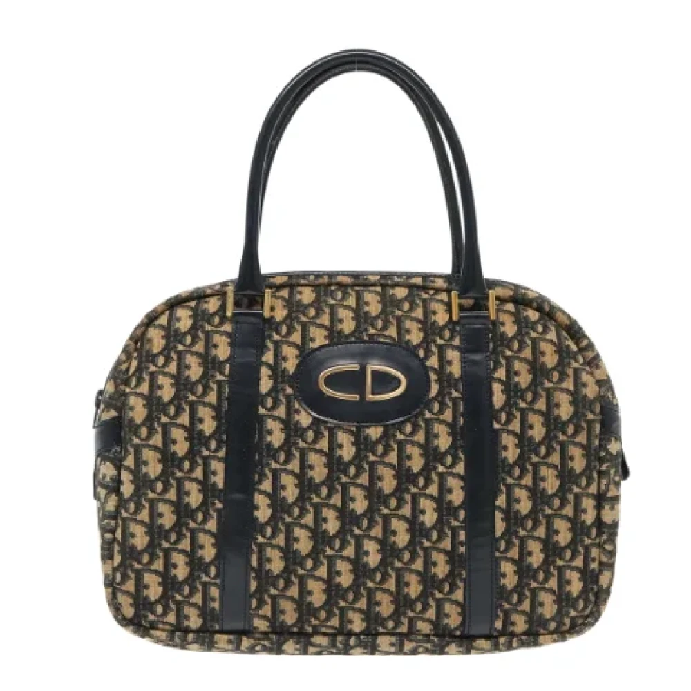 Dior Vintage Pre-owned Canvas dior-bags Beige Dames