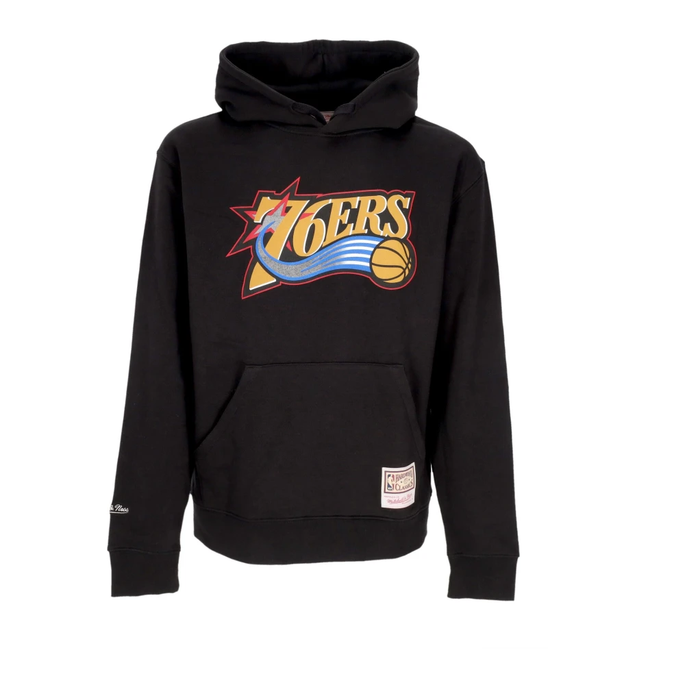 Mitchell & Ness Philadelphia 76ers Logo Hoodie Zwart Black Heren