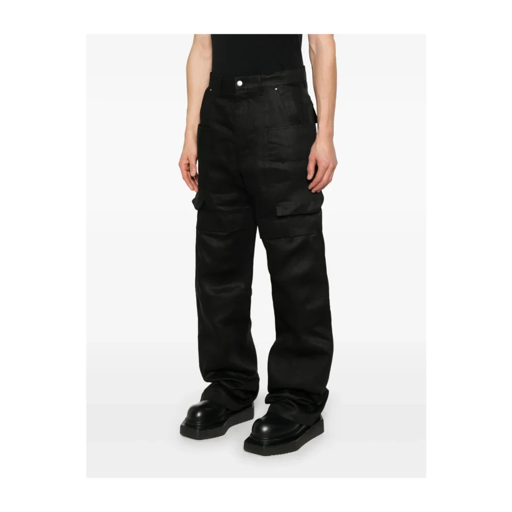 Rick Owens Wijde Broeken Black Heren
