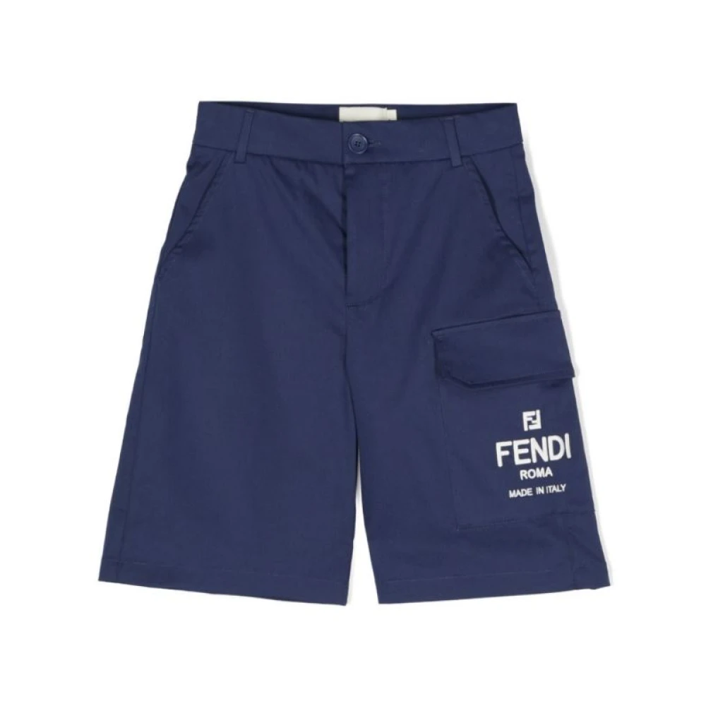 Fendi Boys Blue Stylish Shorts - Shorts - 10 Y - Kids