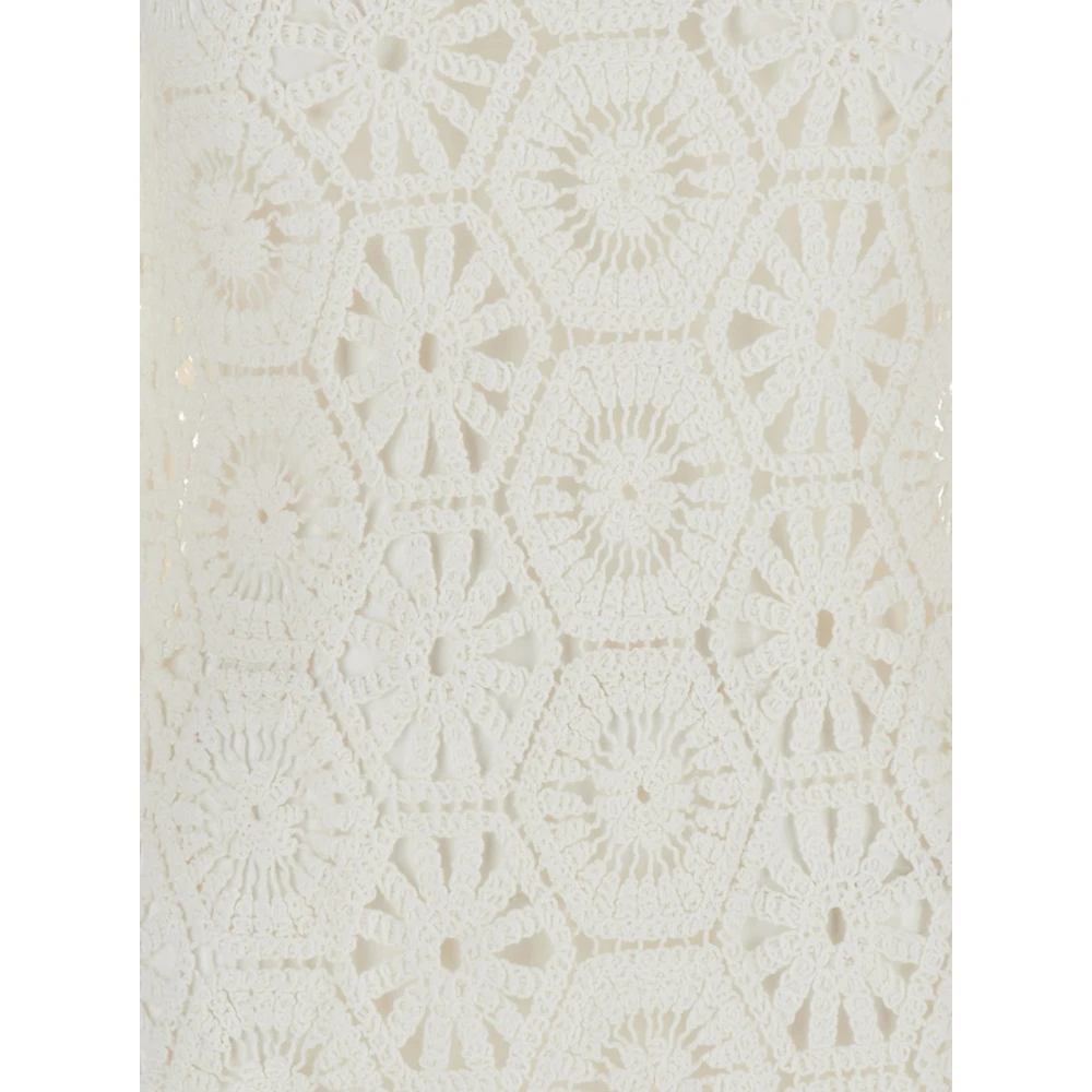 Sea NY Witte Gehaakte Mini Tuniek Jurk White Dames