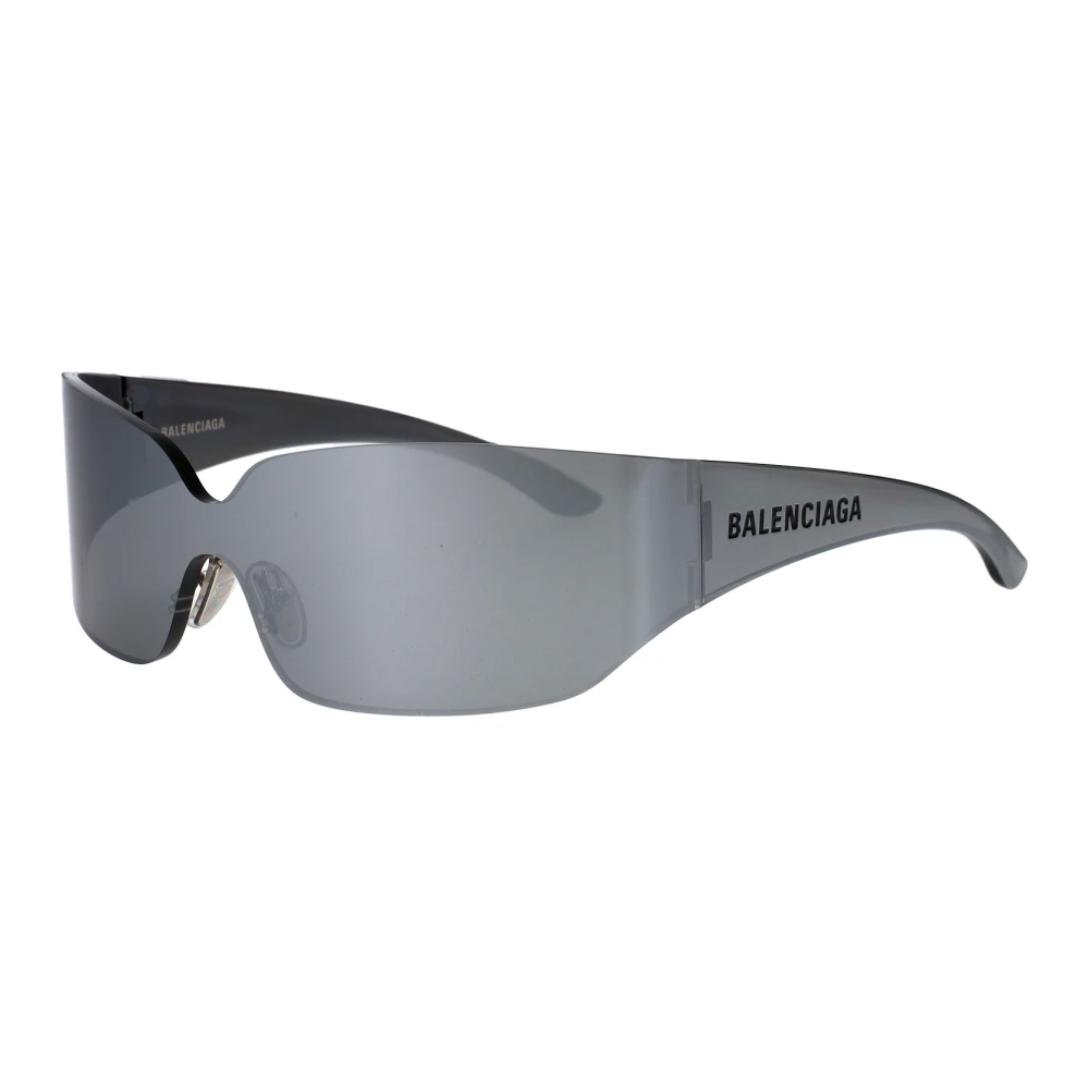 Balenciaga Unisex Gray Bb0421s Shield Sunglasses - Sunglasses - One Size - Accessories