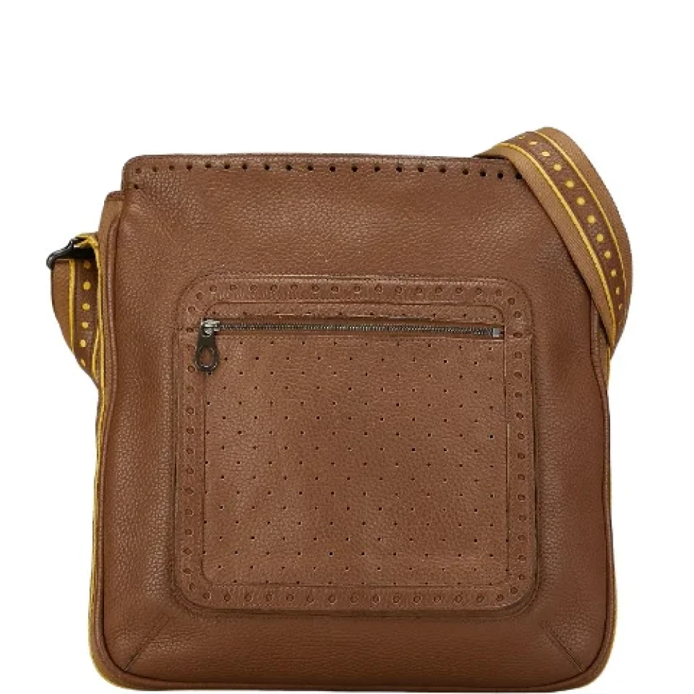 Bottega Veneta Vintage Pre-owned Leather shoulder-bags Brown Dames