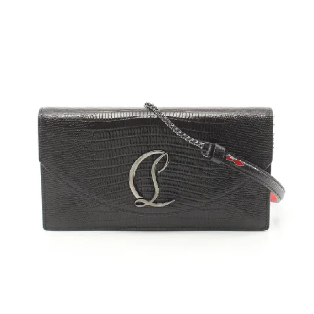 Christian Louboutin Pre-owned Leather shoulder-bags Black Dames