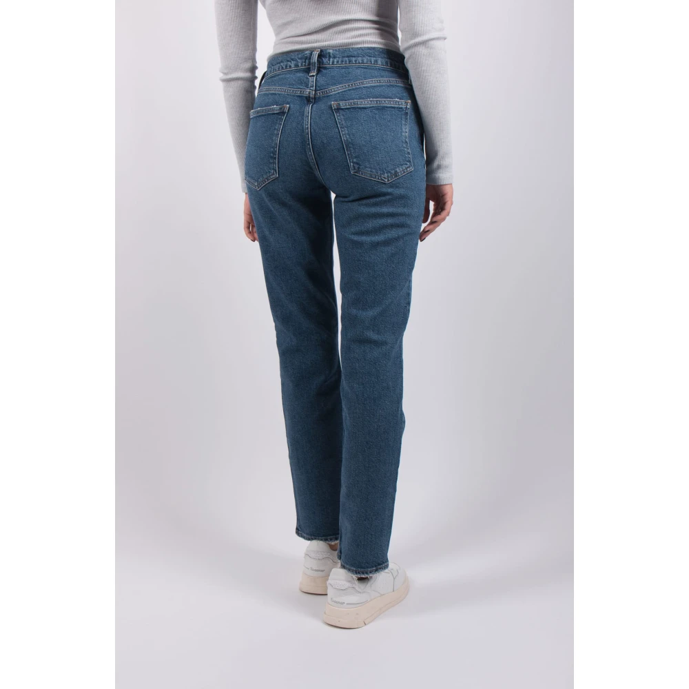 Agolde Classic Straight Jeans Blue Dames