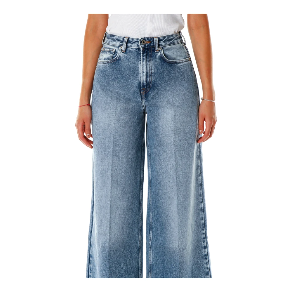 Pepe Jeans Wide Leg High Waist Jeans Blue Dames