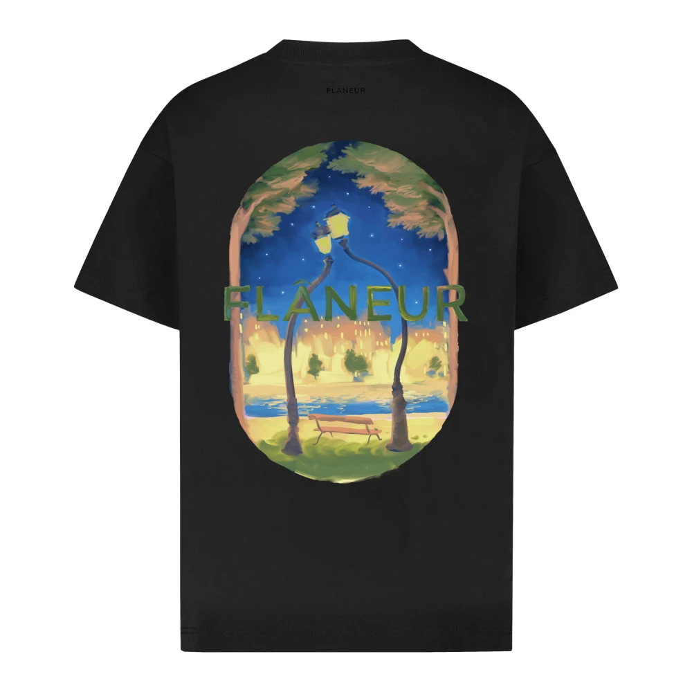 Flâneur Liefde lantaarns T-shirt Black Heren