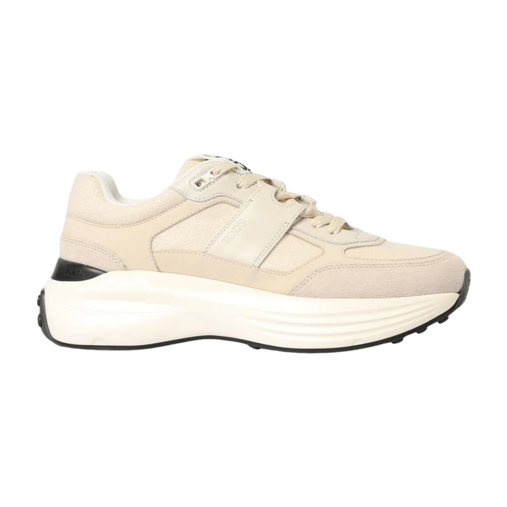 Tod's Damen Beige Schnür-Sneakers