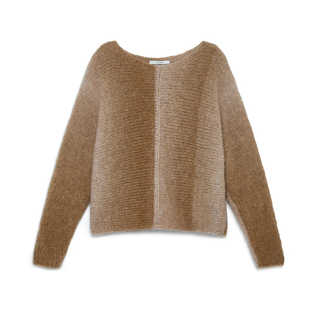 Maliparmi Print Sweater Brown Dames