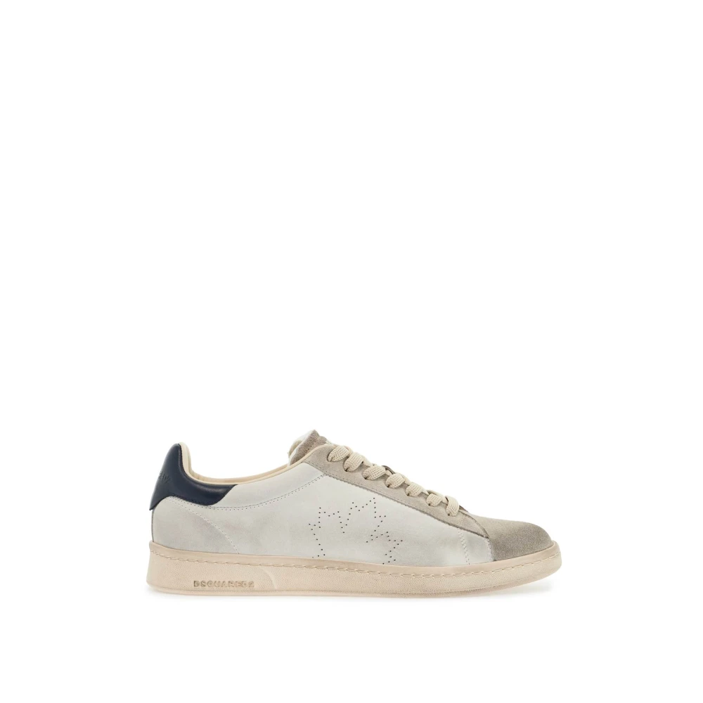 Dsquared2 Geperforeerd Esdoornblad Sneakers White Heren