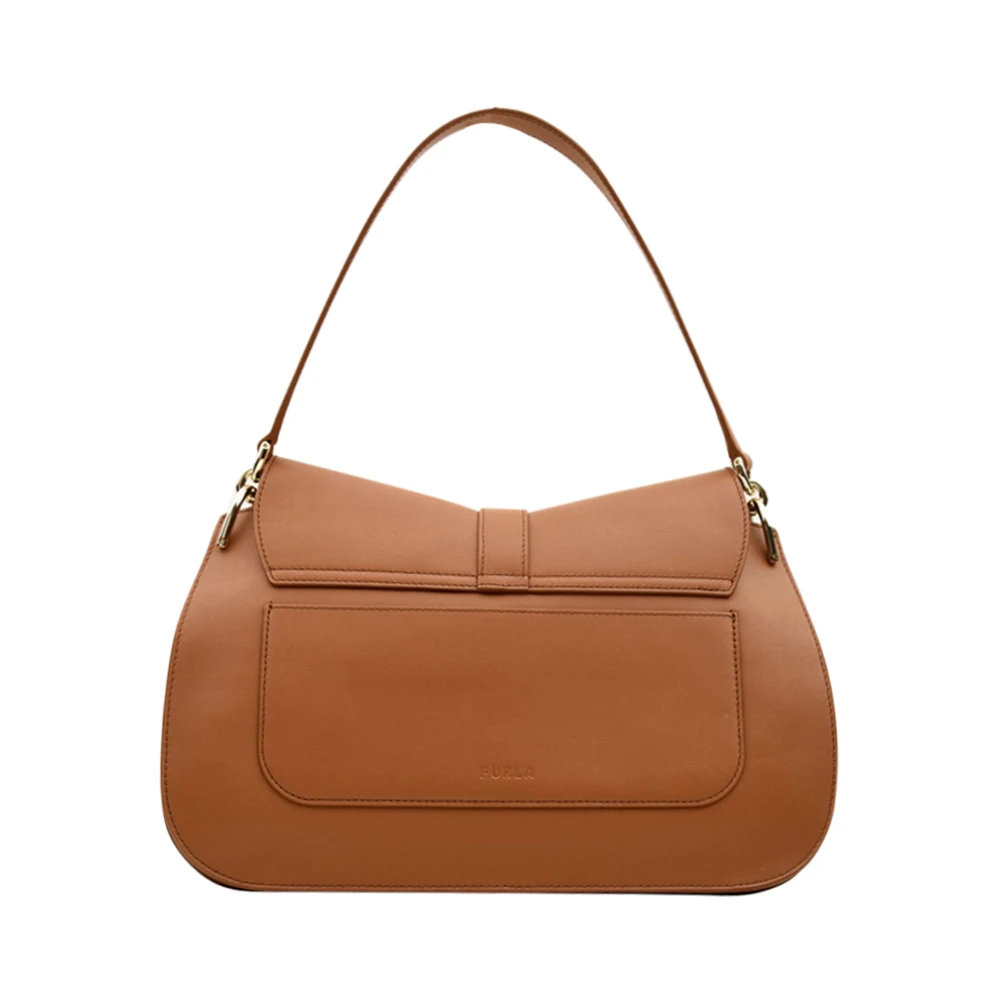 Furla Bruine Flow Schoudertas Brown Dames