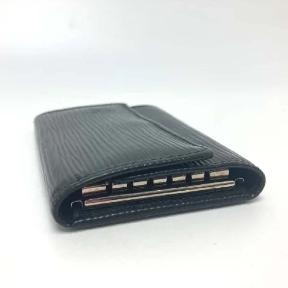 Louis Vuitton Vintage Pre-owned Leather key-holders Black Dames