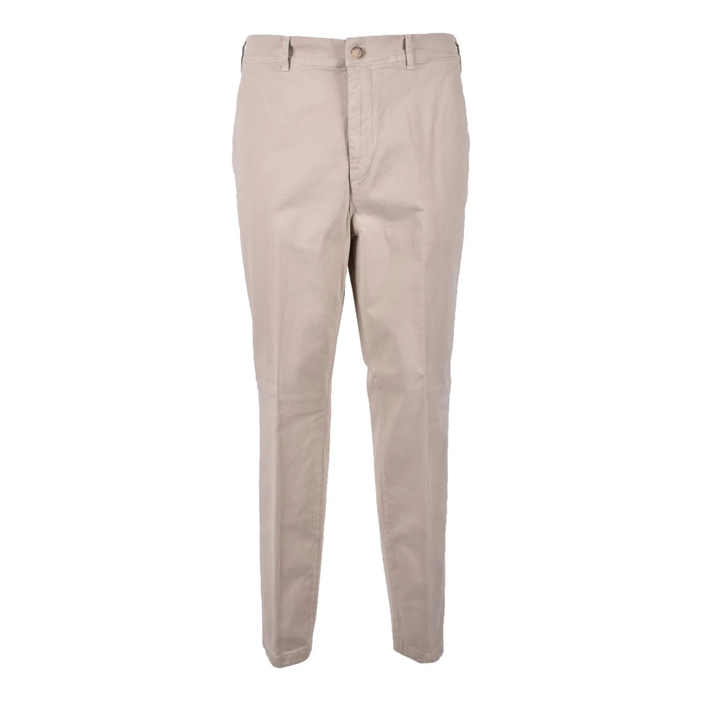 Cruna Katoen Elastaan Broek Beige Heren