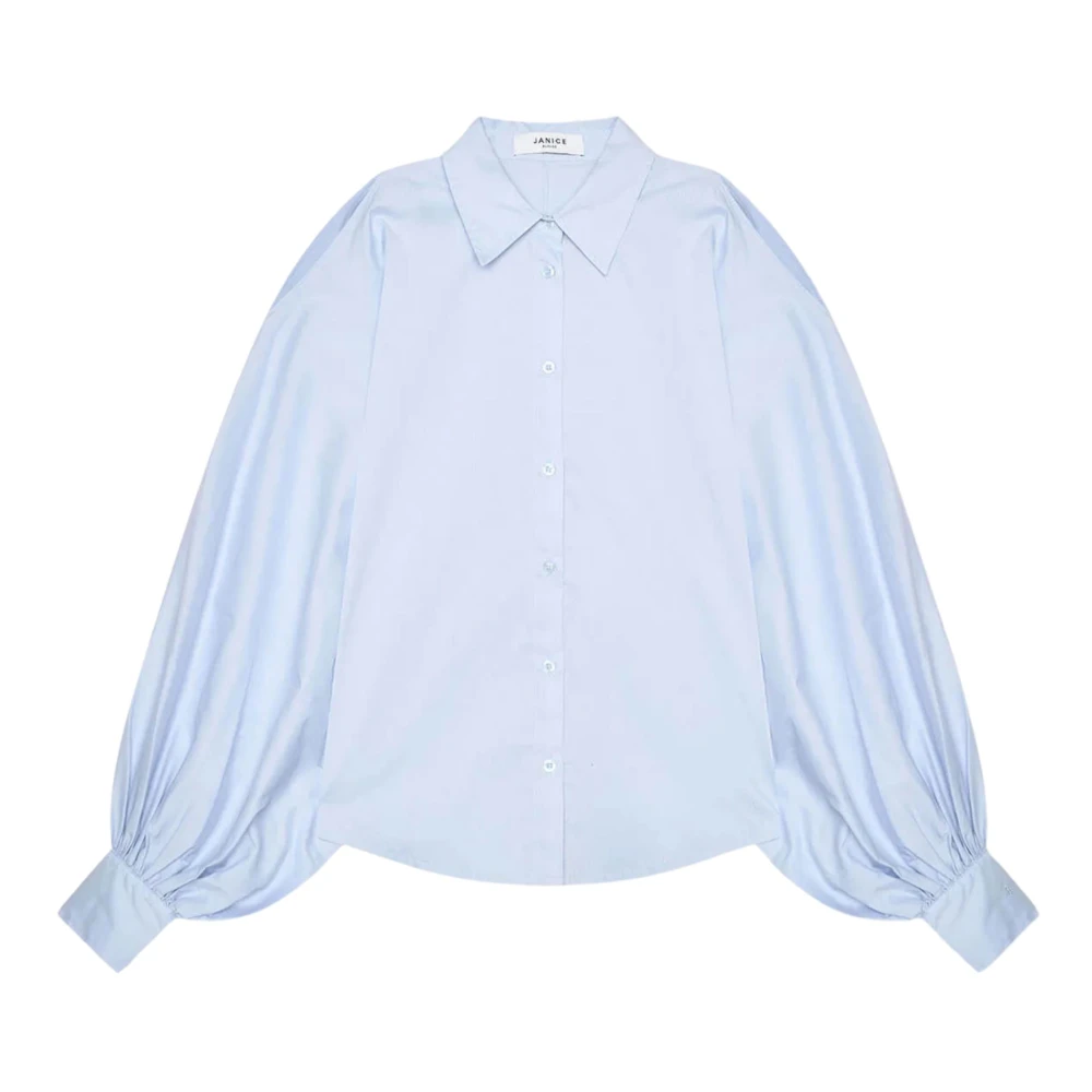 Janice Blue Pofmouw Cut Out Blouse - Female - Shirts - S - Blouses & Shirts