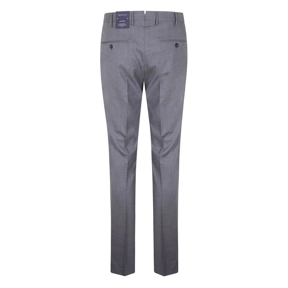 Incotex Casual Katoenen Broek Gray Heren