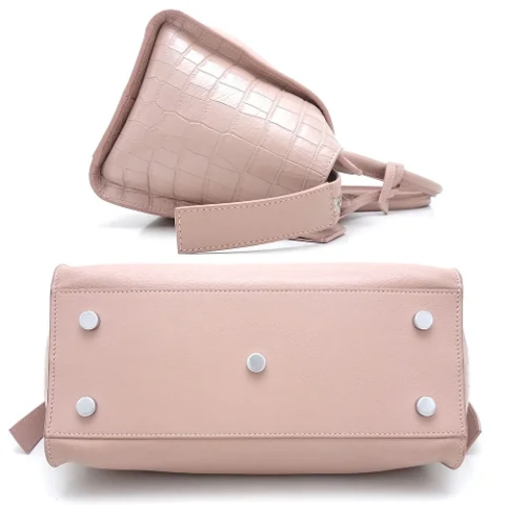 Yves Saint Laurent Vintage Pre-owned Leather handbags Pink Dames