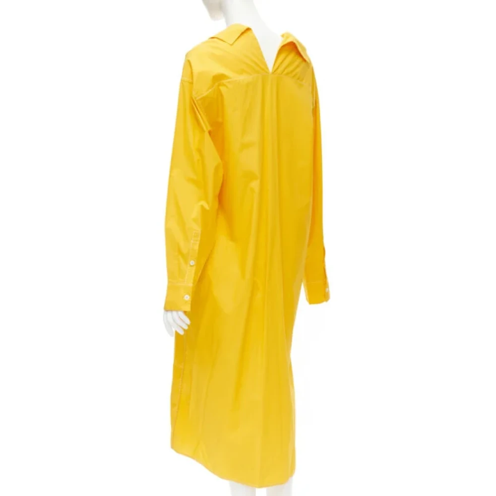 Marni Pre-owned Cotton dresses Yellow Dames