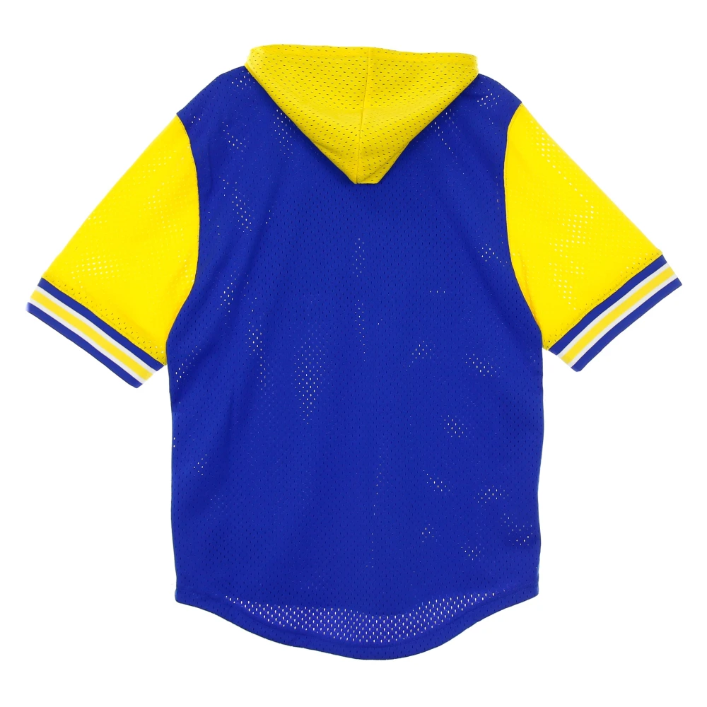 Mitchell & Ness NBA Buzzer Beater Mesh Hoody Blue Heren