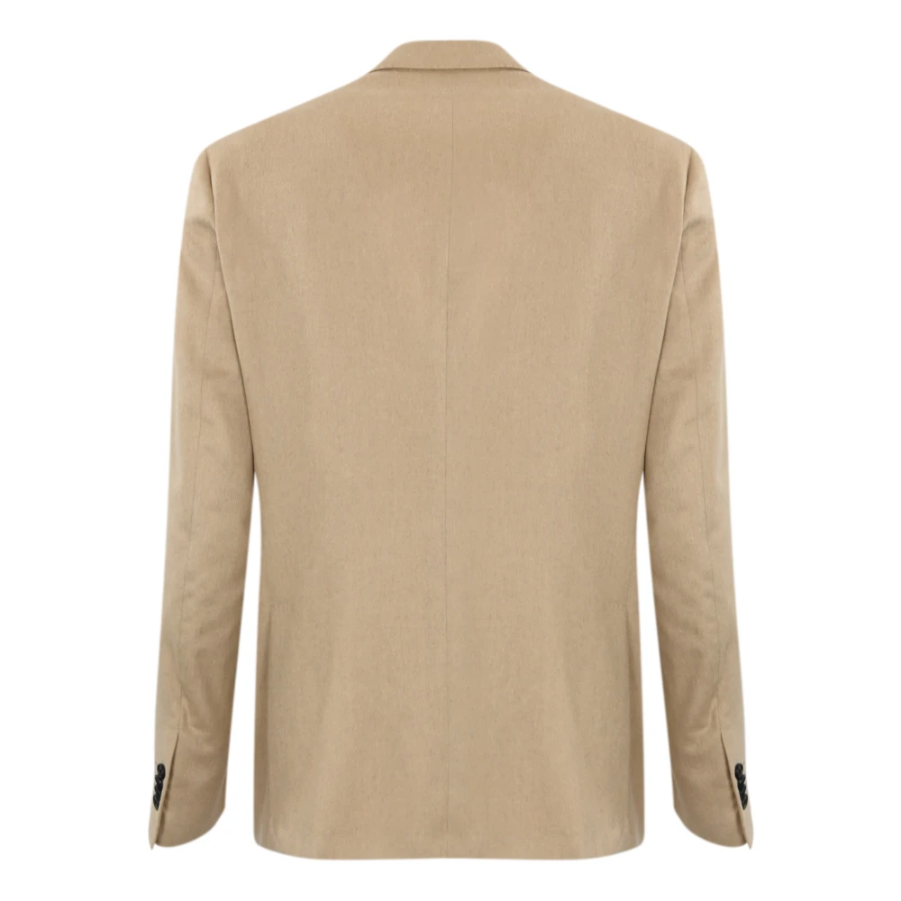 Corneliani Zijde Kasjmier Beige Jas Beige Heren