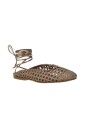 mules-en-cuir-a-effet-filet-avec-ruban