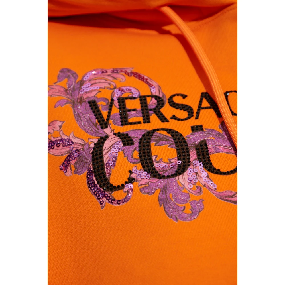 Versace Jeans Couture Hoodie Orange Dames