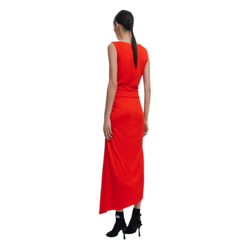 Desigual Lange Jurken Collectie in Viscose Mix Red Dames