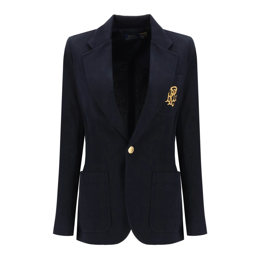 Polo Ralph Lauren Slim-fit double-knit blazer med slag Blue, Dam