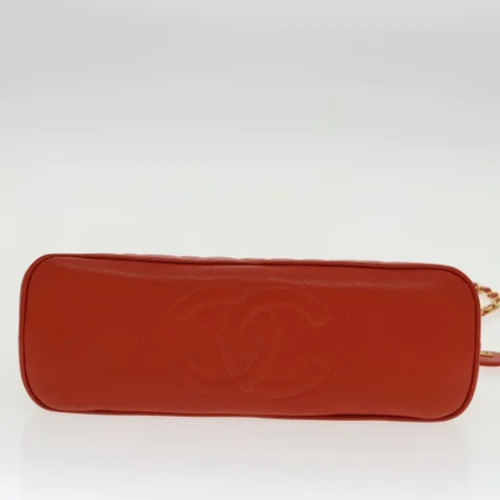 Chanel Vintage Pre-owned Leather chanel-bags Orange Dames