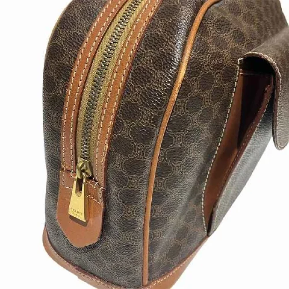 Celine Vintage Pre-owned Canvas handbags Brown Dames