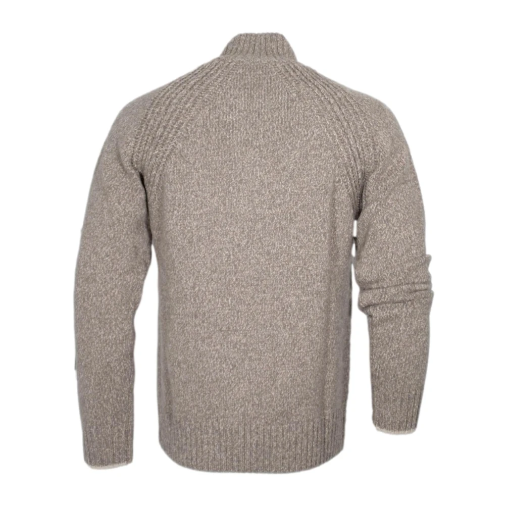 PAUL & SHARK Hoge Hals Half Zip Sweater Beige Melange Beige Heren