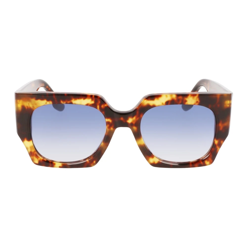 Victoria Beckham Women's Brown Sunglasses, One Size, Square Acetate Sunglasses
