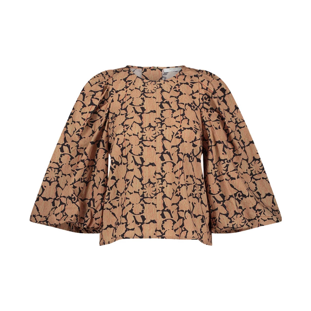 By-Bar Anika Blouse Lange Mouw Top Red Dames