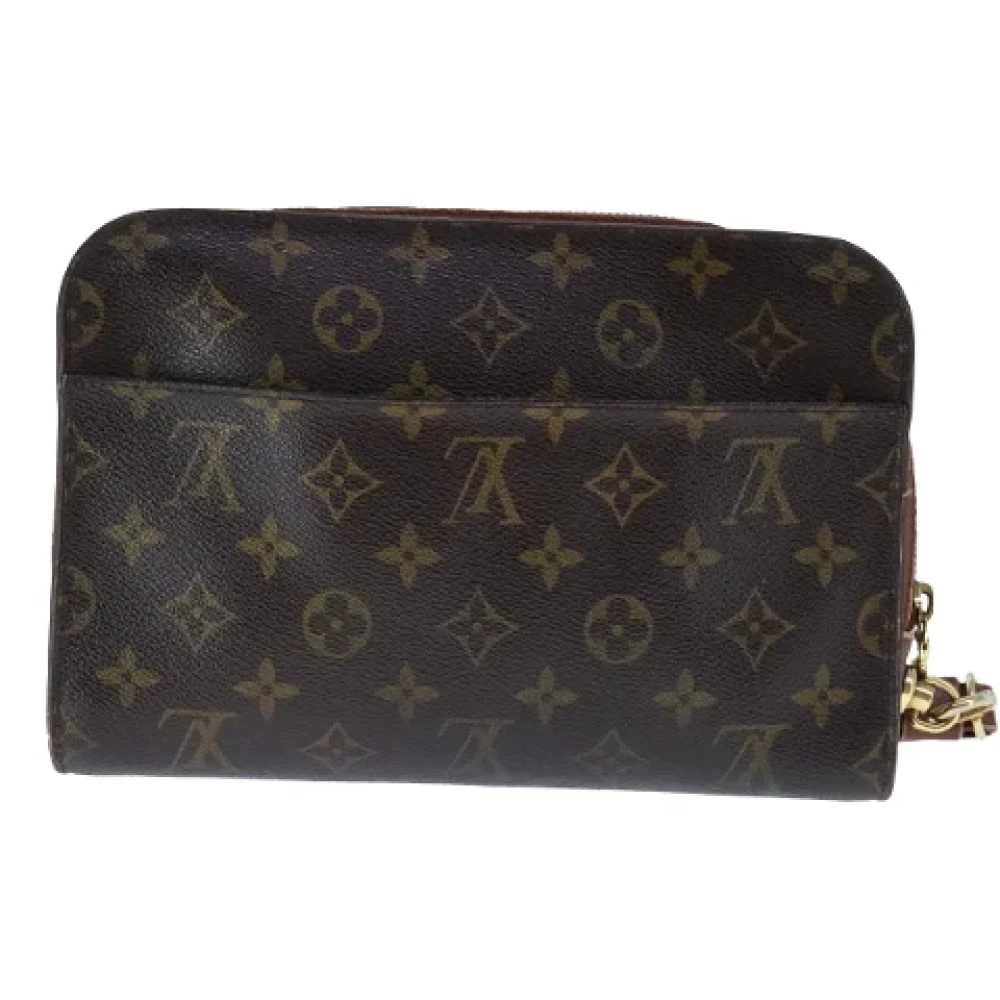 Louis Vuitton Vintage Pre-owned Canvas clutches Brown Dames