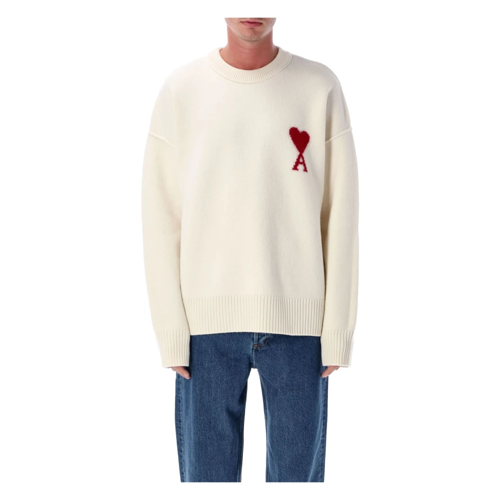 Knitwear > Round-neck Knitwear - - Ami Paris - Modalova