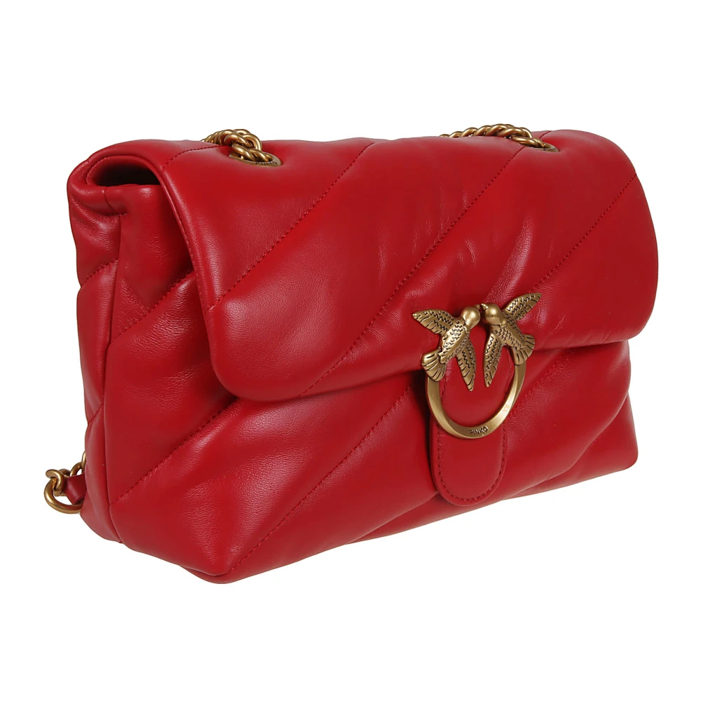 pinko Rode Crossbody Tas Gewatteerd Ontwerp Red Dames