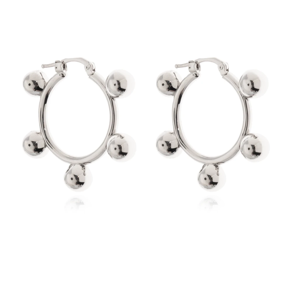 Jil Sander Vrouw Grijs Accessoires Dames, One Size, Messing Oorbellen