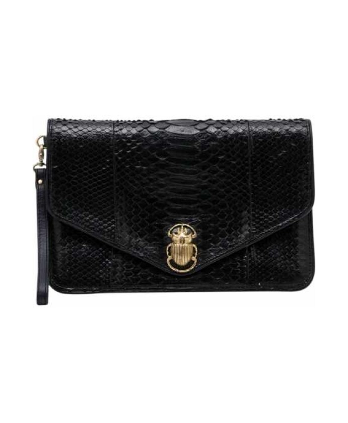 zwarte-python-alicia-clutch-tas