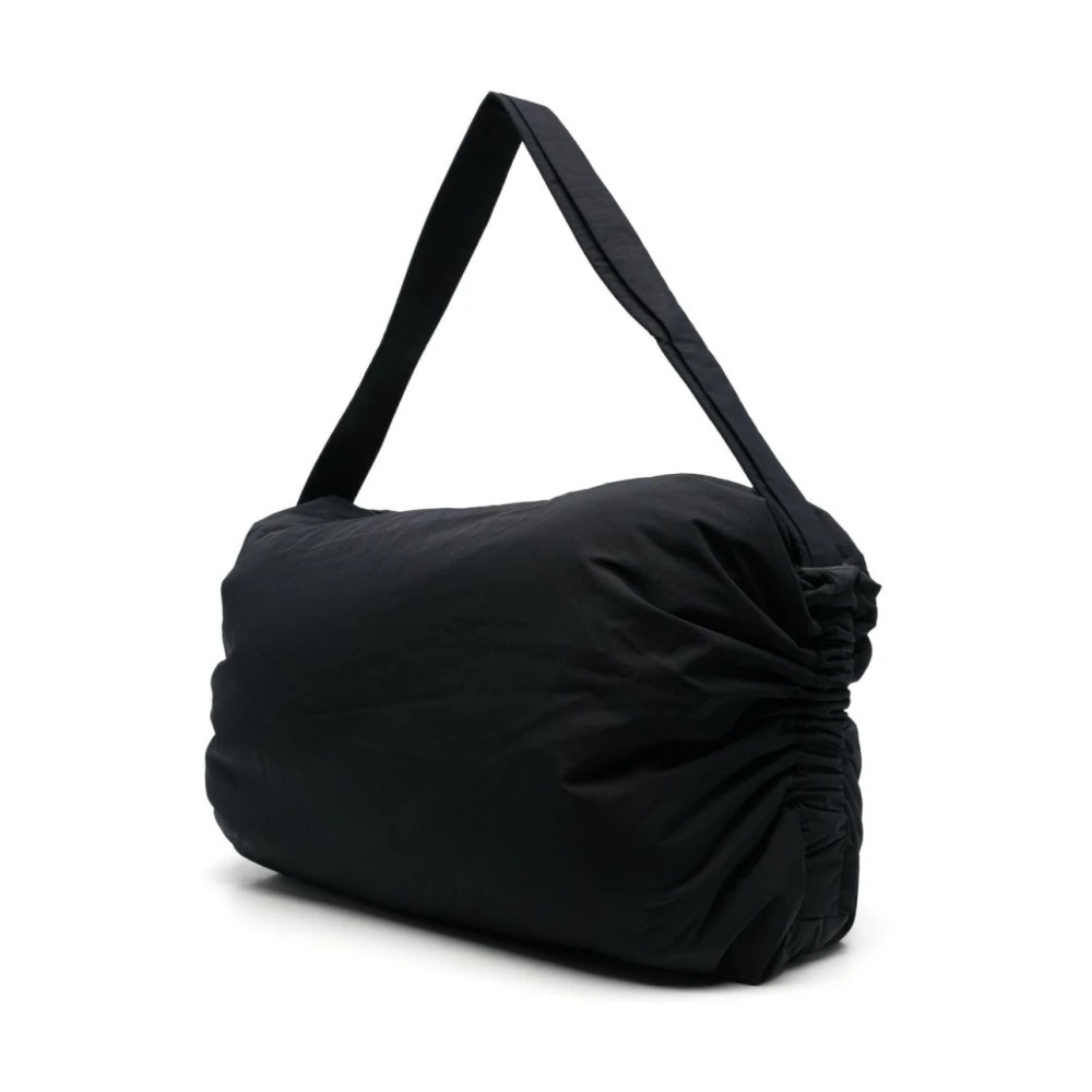 Y-3 Zwarte Stijlvolle Schoudertas Black Heren