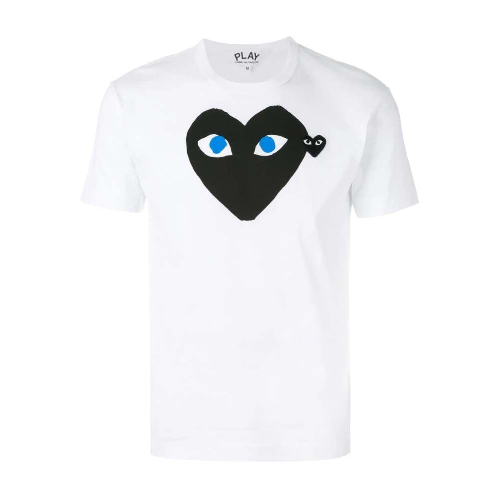 Comme des Garçons Play Wit T-shirt met logoprint White Heren